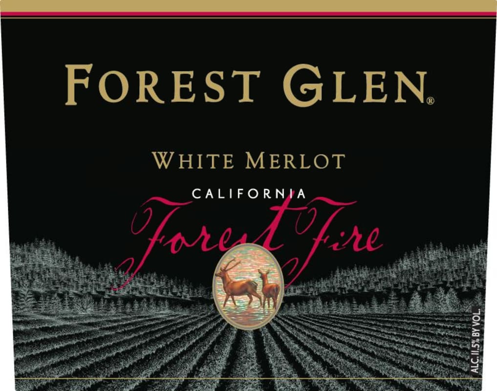 Forest Glen Forest Fire White Merlot 2011 Front Label