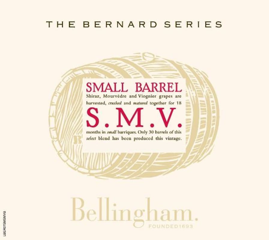 Bellingham The Bernard Series Small Barrel S.M.V 2009 Front Label