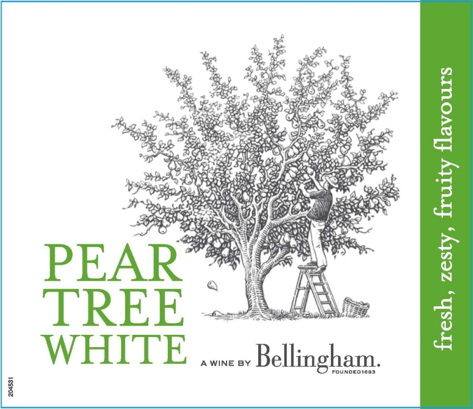 Bellingham Pear Tree White 2014 Front Label