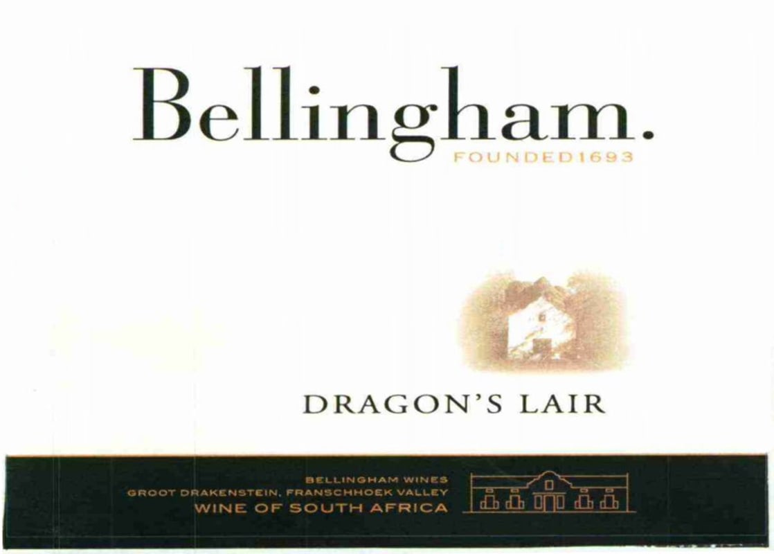 Bellingham Dragon's Lair Red 2006 Front Label