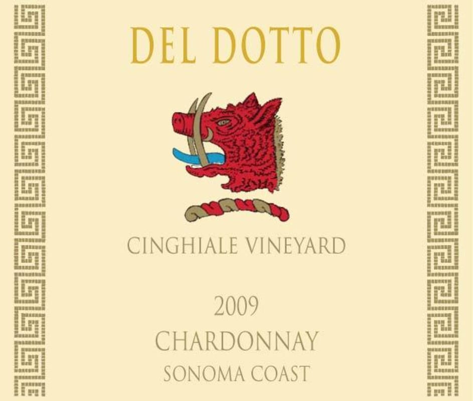 Del Dotto Cinghiale Vineyard Chardonnay 2009 Front Label