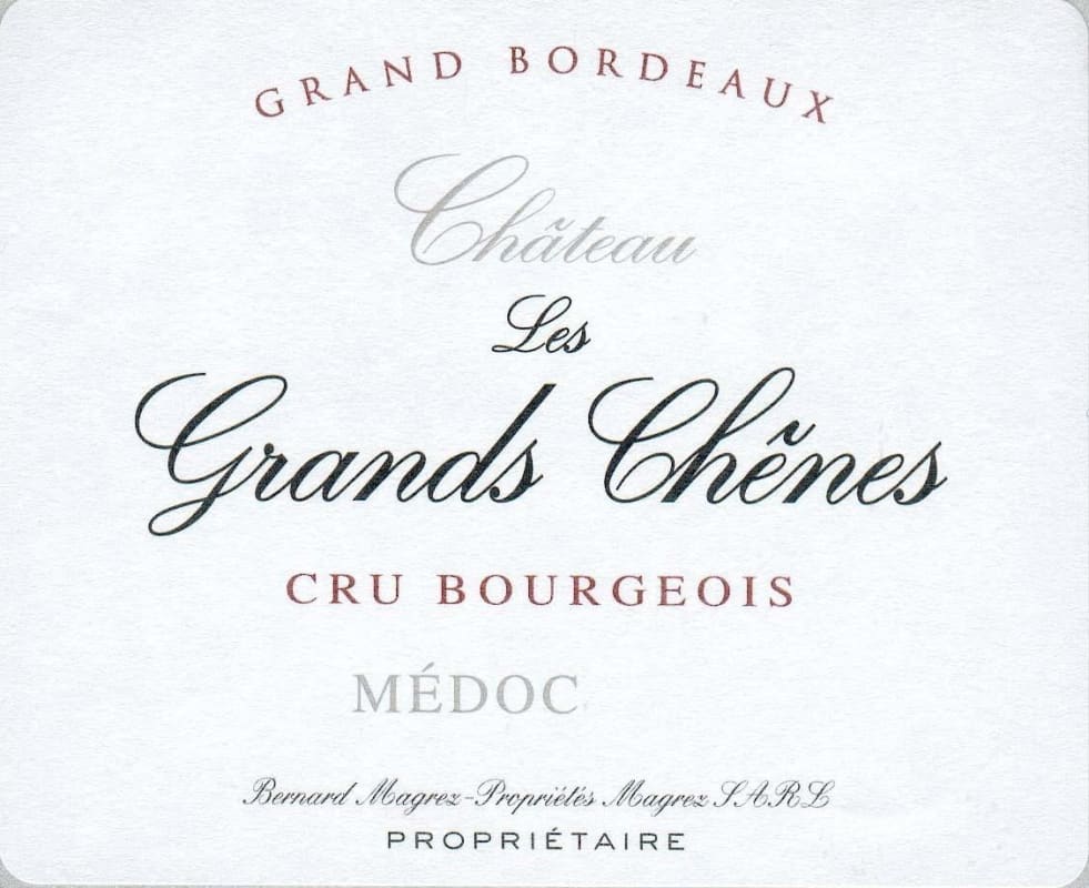 * Chateau Les Grands Chenes 2015 Front Label