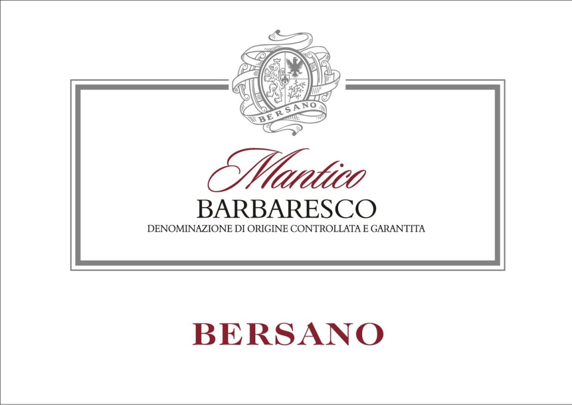 Bersano Mantico Barbaresco 2012 Front Label