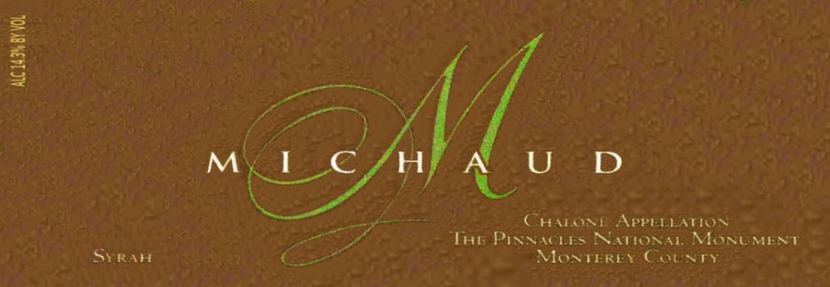 Michaud The Pinnacles National Monument Syrah 2014 Front Label