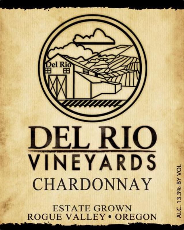 Del Rio Vineyards Chardonnay 2014 Front Label