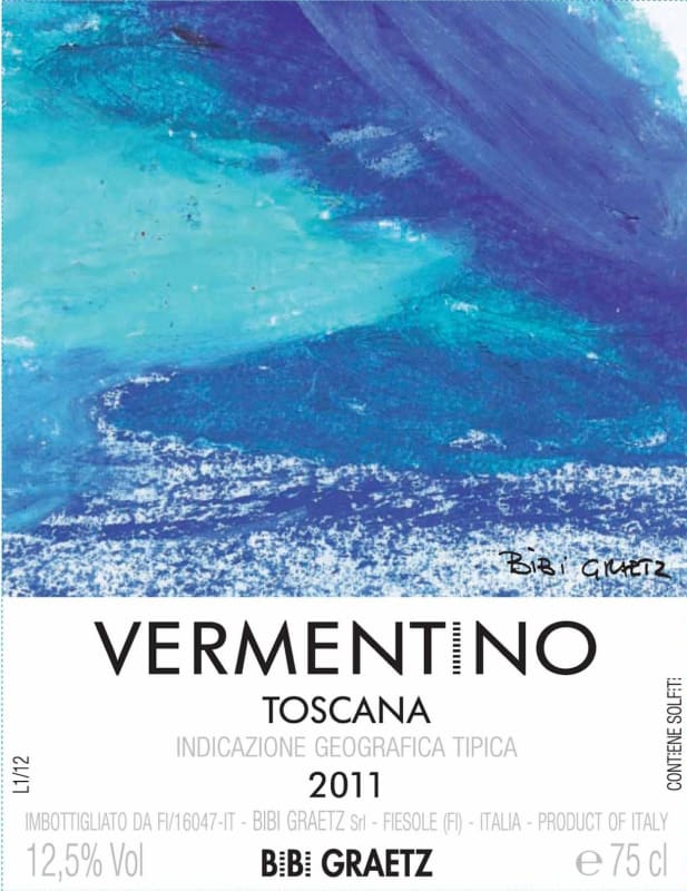 Bibi Graetz Vermentino 2011 Front Label