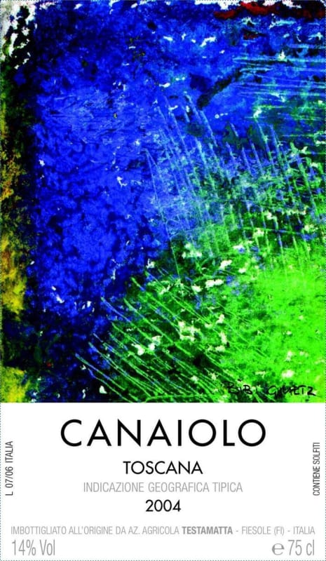 Bibi Graetz Toscana Testamatta Canaiolo 2004 Front Label