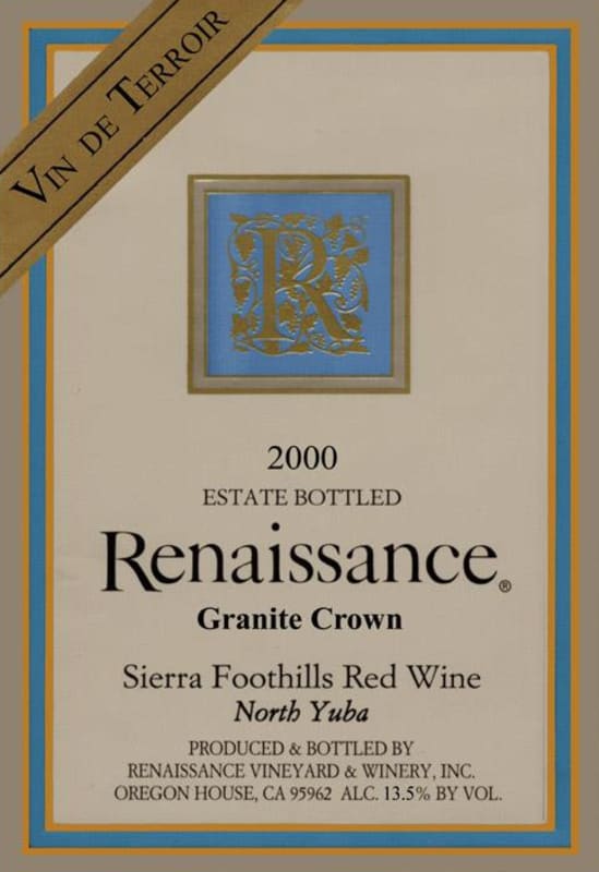 Renaissance Granite Crown 2000 Front Label