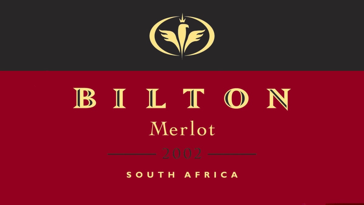 Bilton Merlot 2002 Front Label