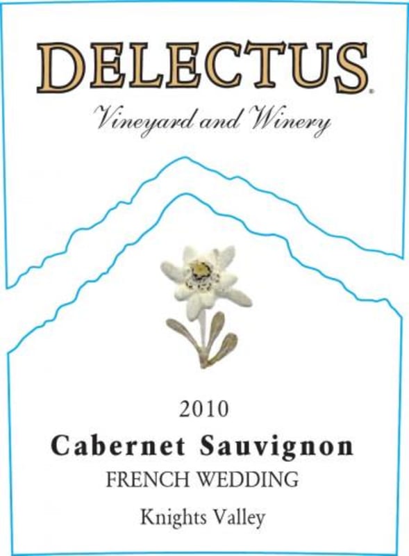 Delectus French Wedding Cabernet Sauvignon 2010 Front Label