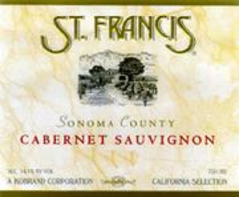 St. Francis Sonoma County Cabernet Sauvignon 1997 Front Label