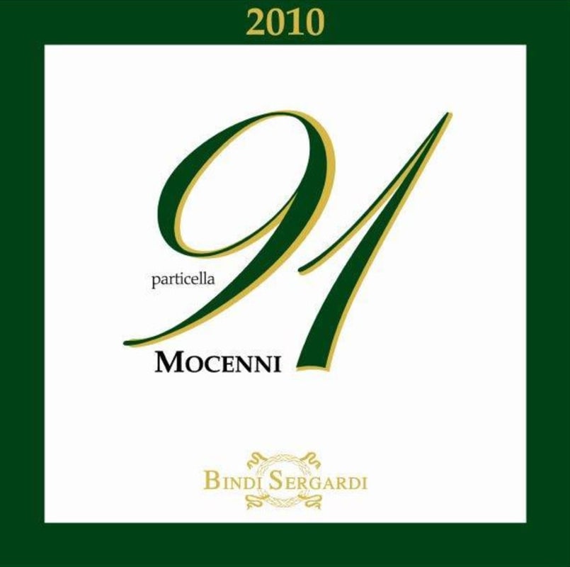 Bindi Sergardi Mocenni Particella 91 2010 Front Label