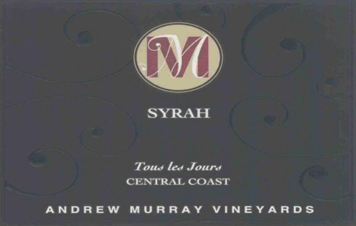 Andrew Murray Tous les Jours Syrah 2005 Front Label
