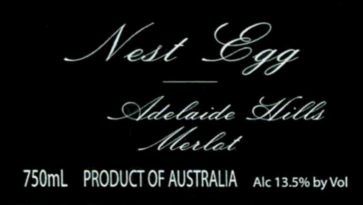 Bird in Hand Adelaide Hills Nest Egg Merlot 2010 Front Label