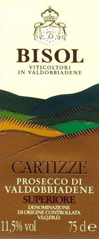 Bisol Cartizze Prosecco Superiore 2014 Front Label