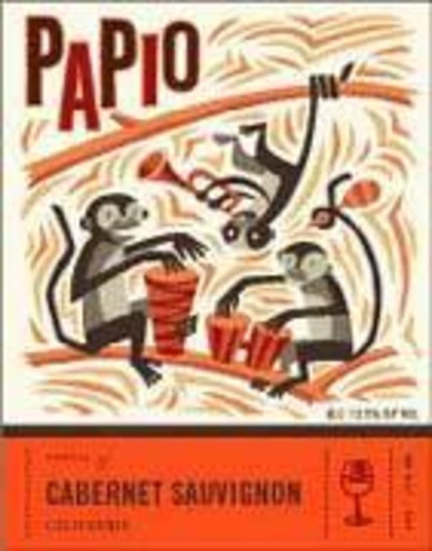 Papio wines Cabernet Sauvignon 2002 Front Label