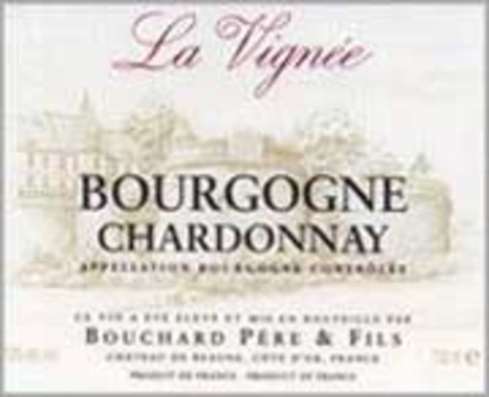 Bouchard Pere & Fils La Vignee Bourgogne Chardonnay 2001 Front Label