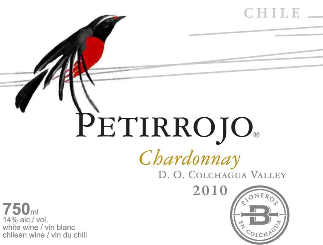 Vina Bisquertt Petirrojo Chardonnay 2010 Front Label