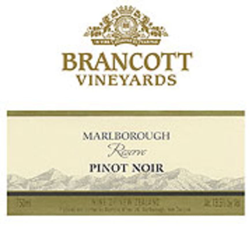 Brancott Reserve Pinot Noir 2002 Front Label
