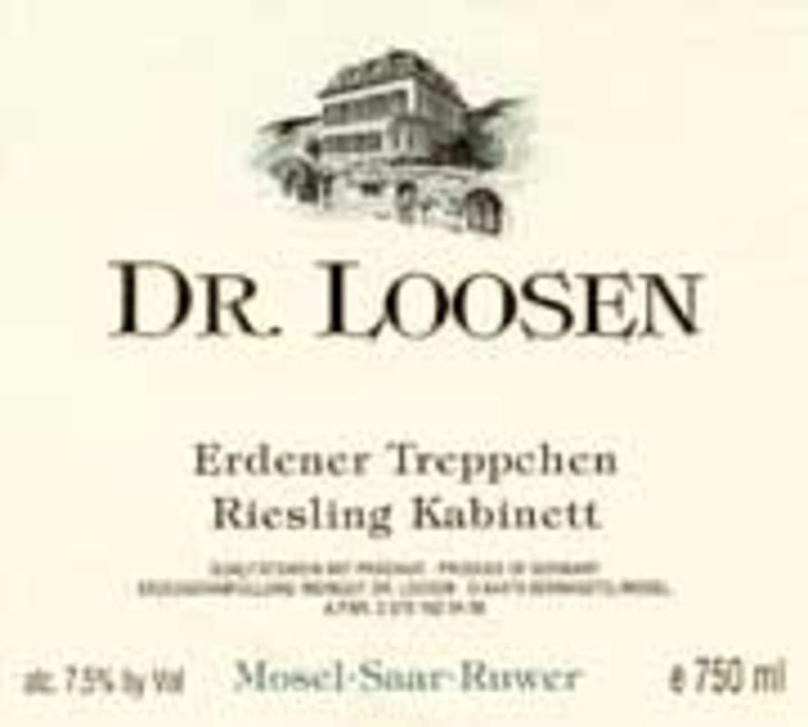 Dr. Loosen Erdener Treppchen Riesling Kabinett 2002 Front Label