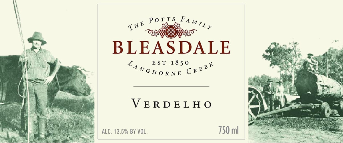 Bleasdale Potts Catch Verdelho 2015 Front Label