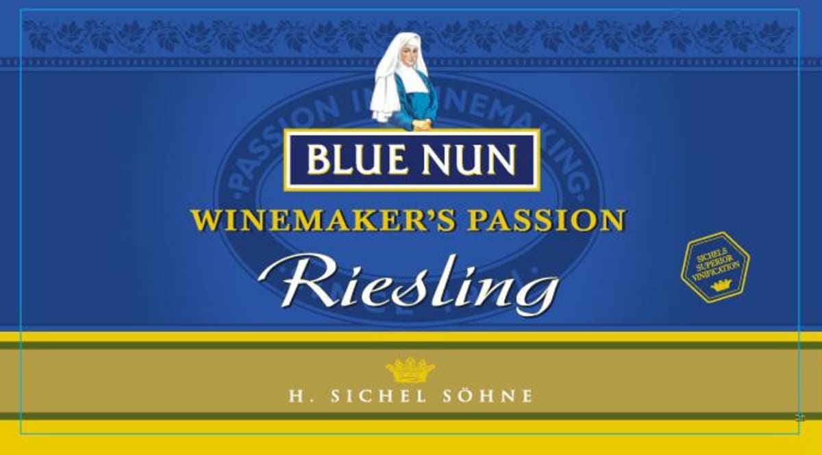 Blue Nun Winemaker's Passion Riesling 2012 Front Label