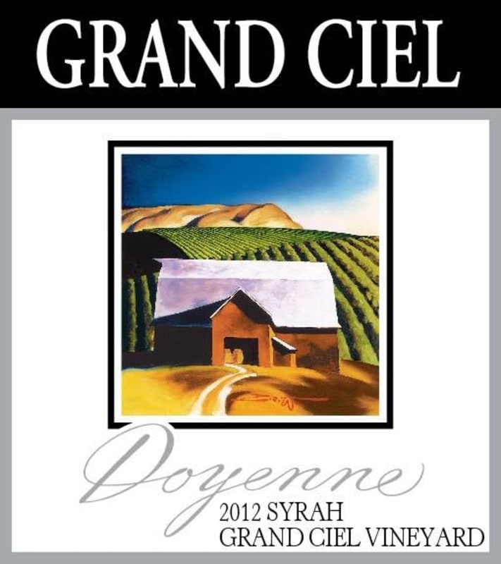 DeLille Doyenne Grand Ciel Vineyard Syrah 2012 Front Label