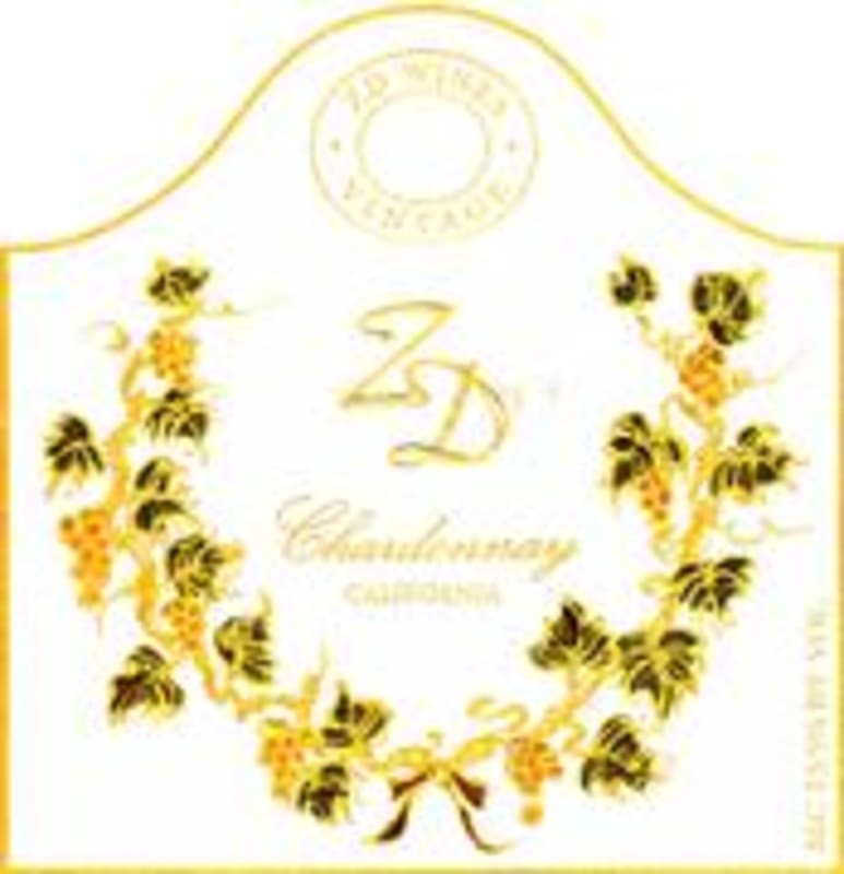 ZD Wines Chardonnay 1998 Front Label