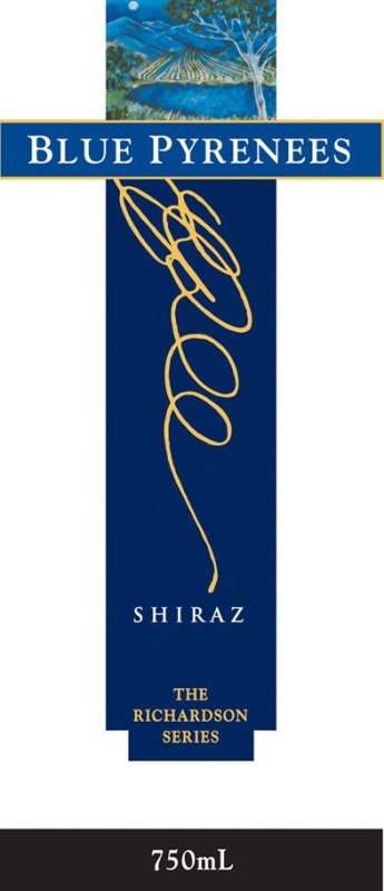 Blue Pyrenees Richardson Series Shiraz 2004 Front Label