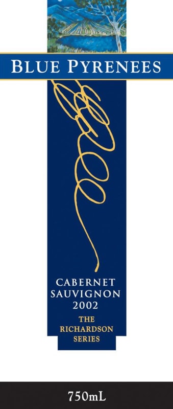 Blue Pyrenees Richardson Series Cabernet Sauvignon 2002 Front Label