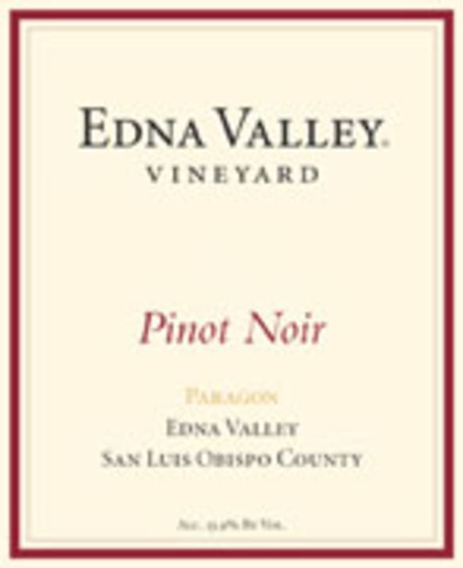 Edna Valley Vineyard Paragon Vineyard Pinot Noir 2002 Front Label