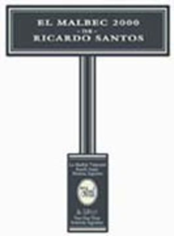 Ricardo Santos Malbec 2002 Front Label