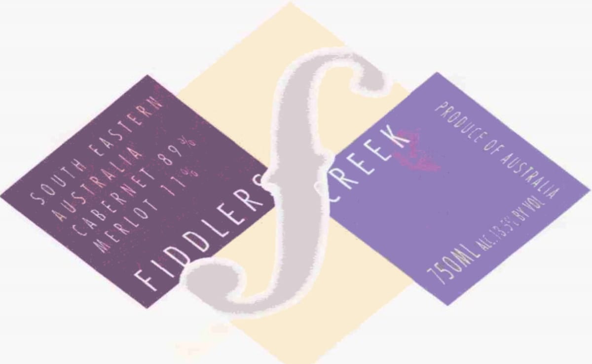 Blue Pyrenees Fiddlers Creek Cabernet Merlot 2001 Front Label