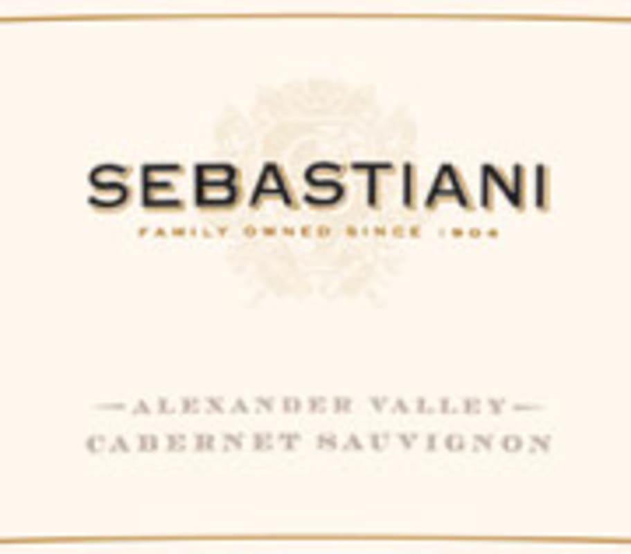 Sebastiani Alexander Valley Cabernet Sauvignon 2001 Front Label