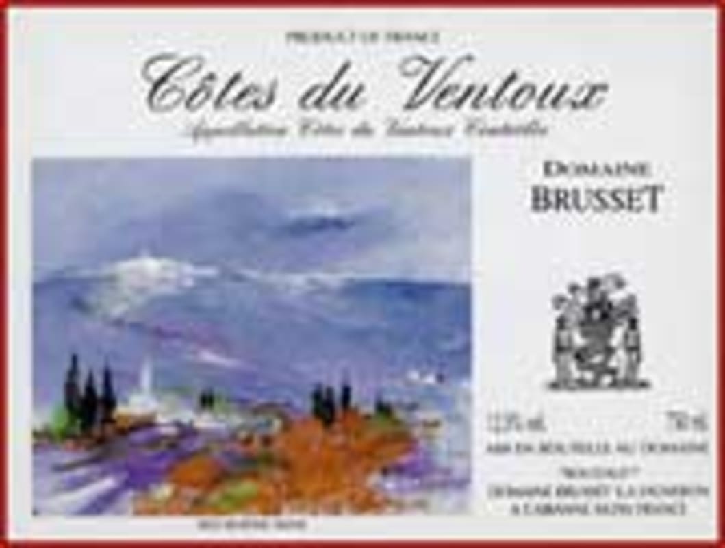 Domaine Brusset Cotes du Ventoux 2002 Front Label