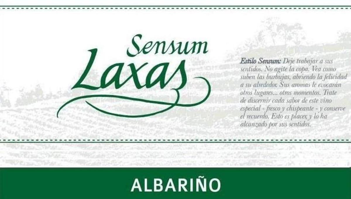 As Laxas Sensum Albarino Brut 2014 Front Label