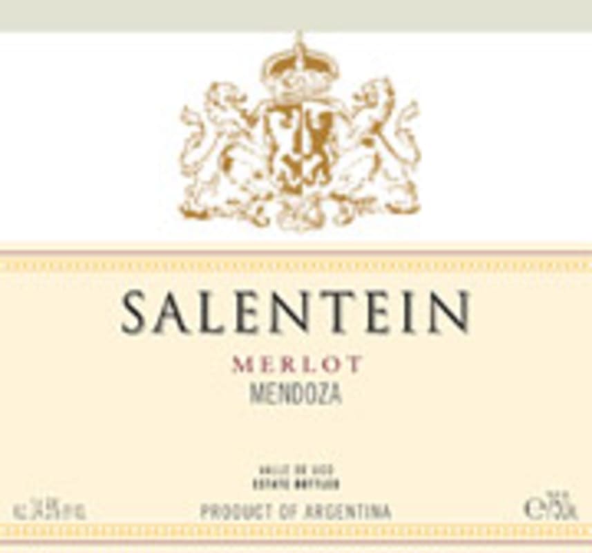 Salentein Merlot 2001 Front Label