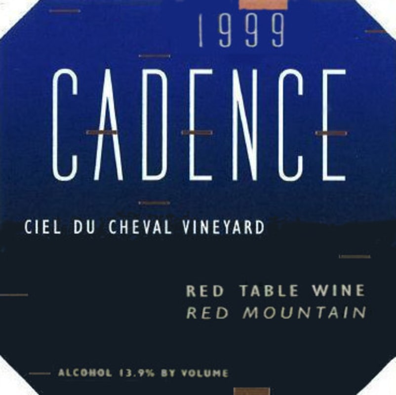 Cadence Ciel du Cheval 1999 Front Label