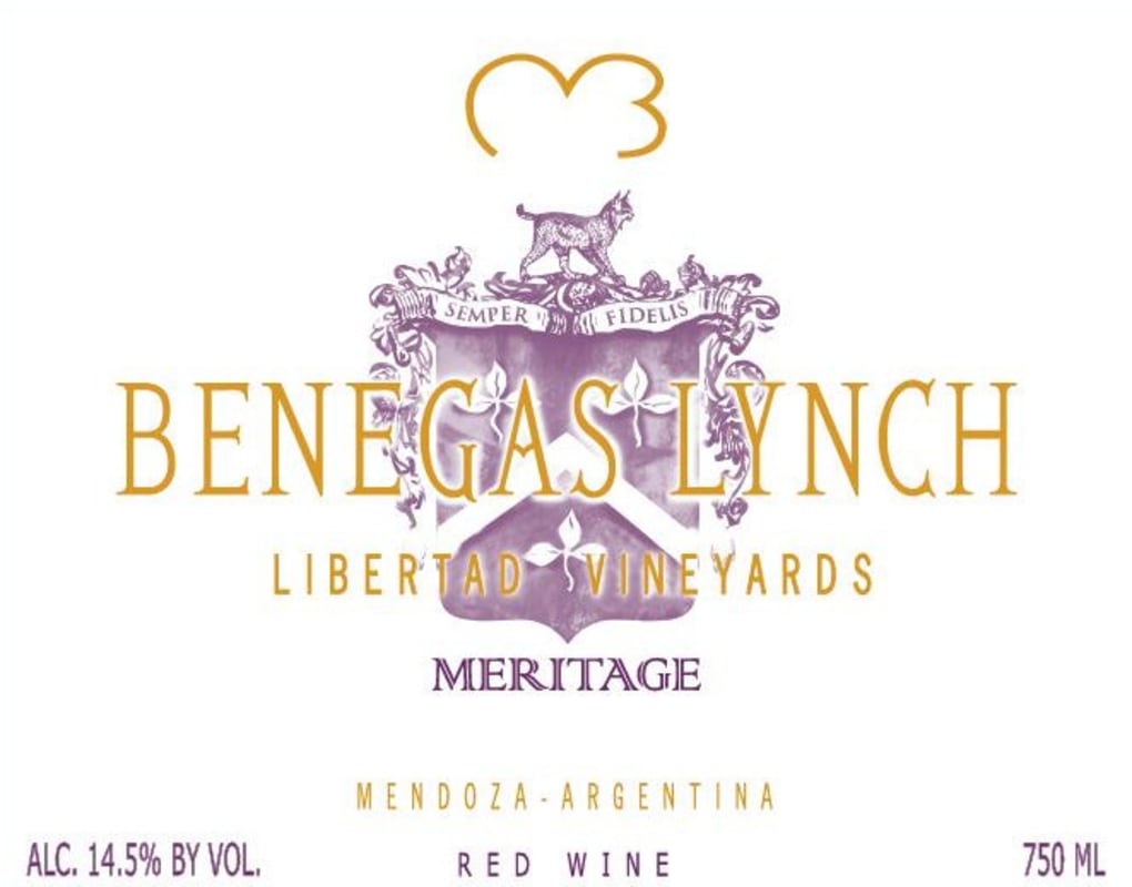 Bodega Benegas Benegas Lynch Libertad Vineyards Meritage 2008 Front Label