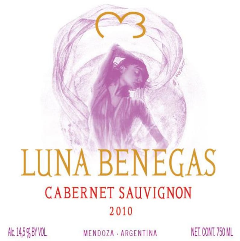Bodega Benegas Luna Benegas Cabernet Sauvignon 2010 Front Label