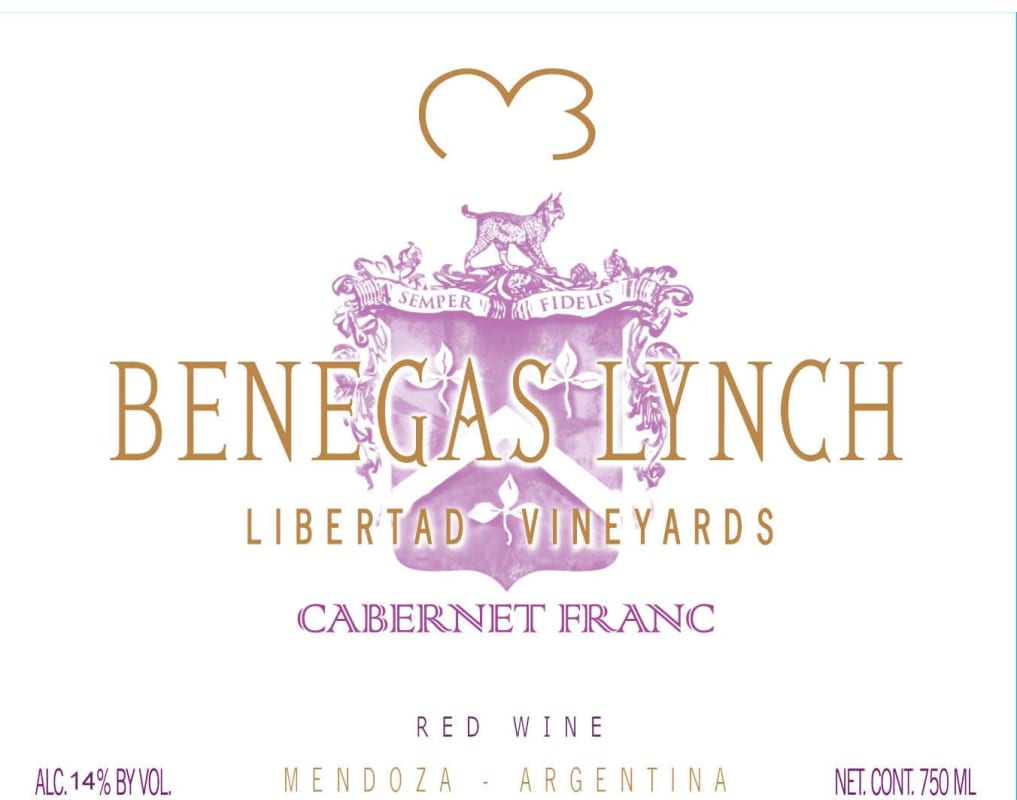 Bodega Benegas Benegas Lynch Libertad Vineyards Cabernet Franc 2007 Front Label