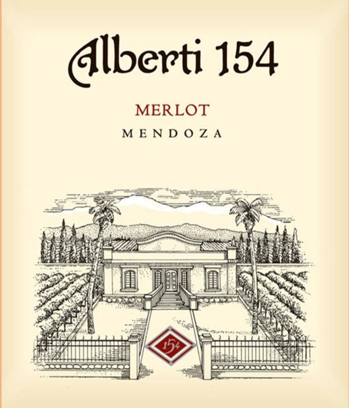 Bodega Calle Alberti 154 Merlot 2015 Front Label