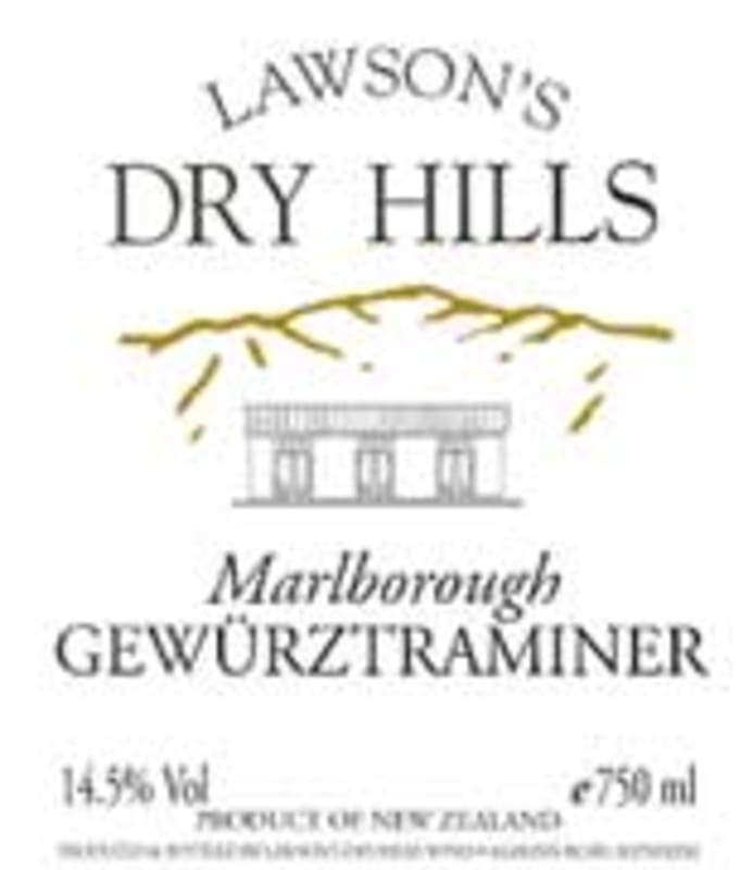 Lawson's Dry Hills Gewurztraminer 2002 Front Label