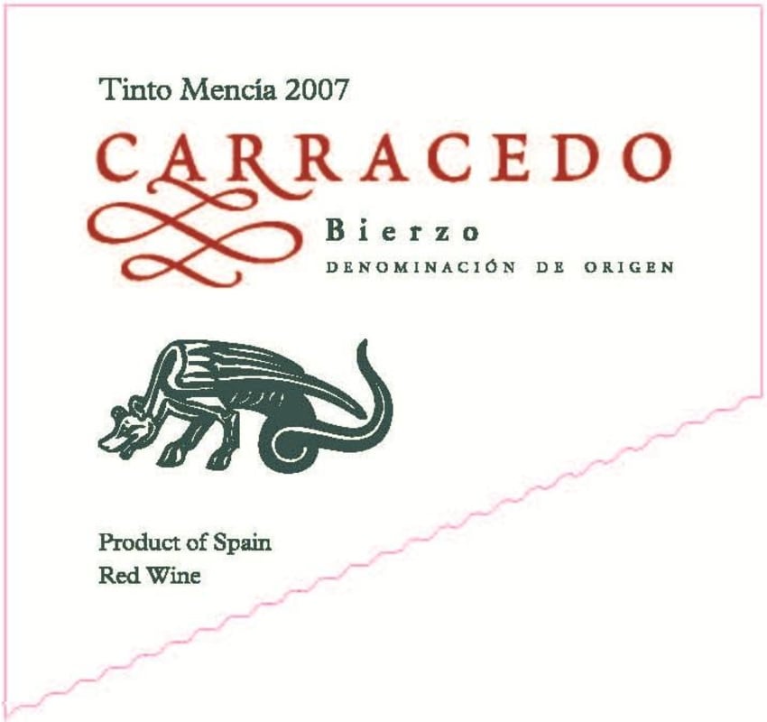 Bodegas del Abad Carracedo Mencia 2007 Front Label