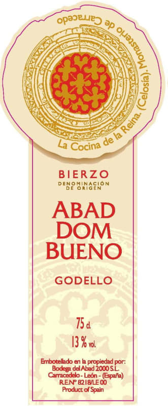 Bodegas del Abad Abad Dom Bueno Godello 2009 Front Label