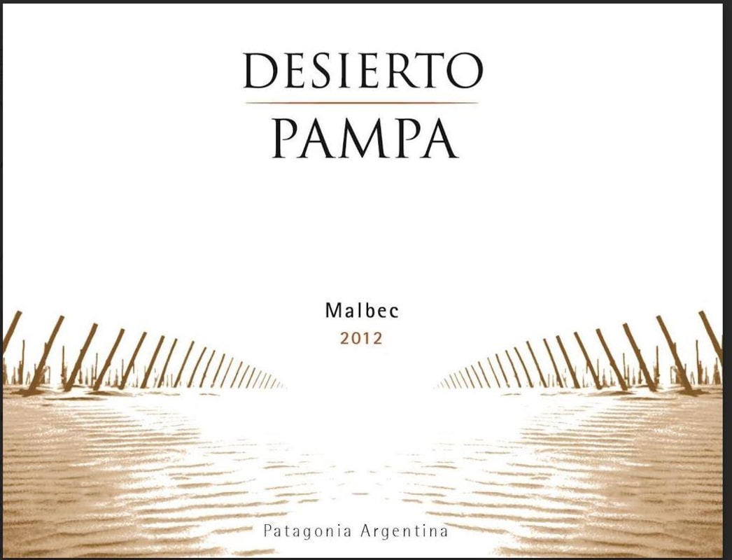 Bodega del Desierto Pampa Malbec 2012 Front Label