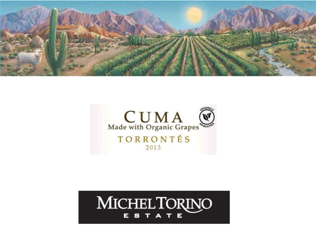 Michel Torino Cuma Organic Torrontes 2013 Front Label