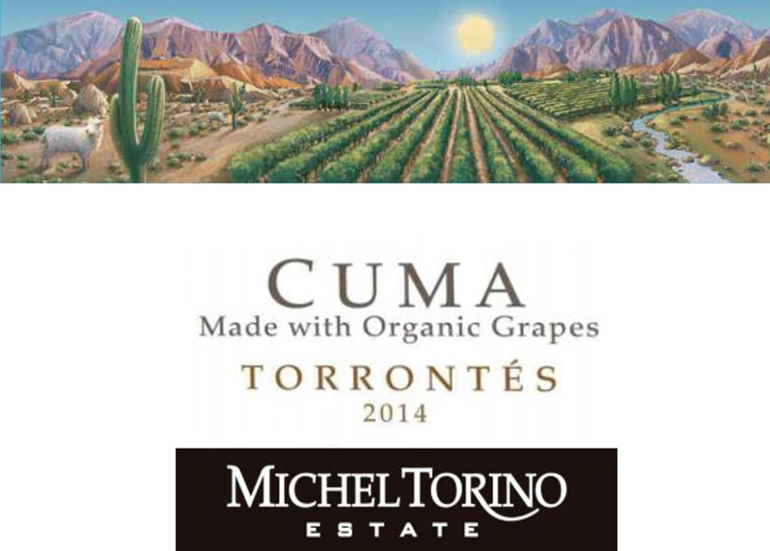 Michel Torino Cuma Organic Torrontes 2014 Front Label