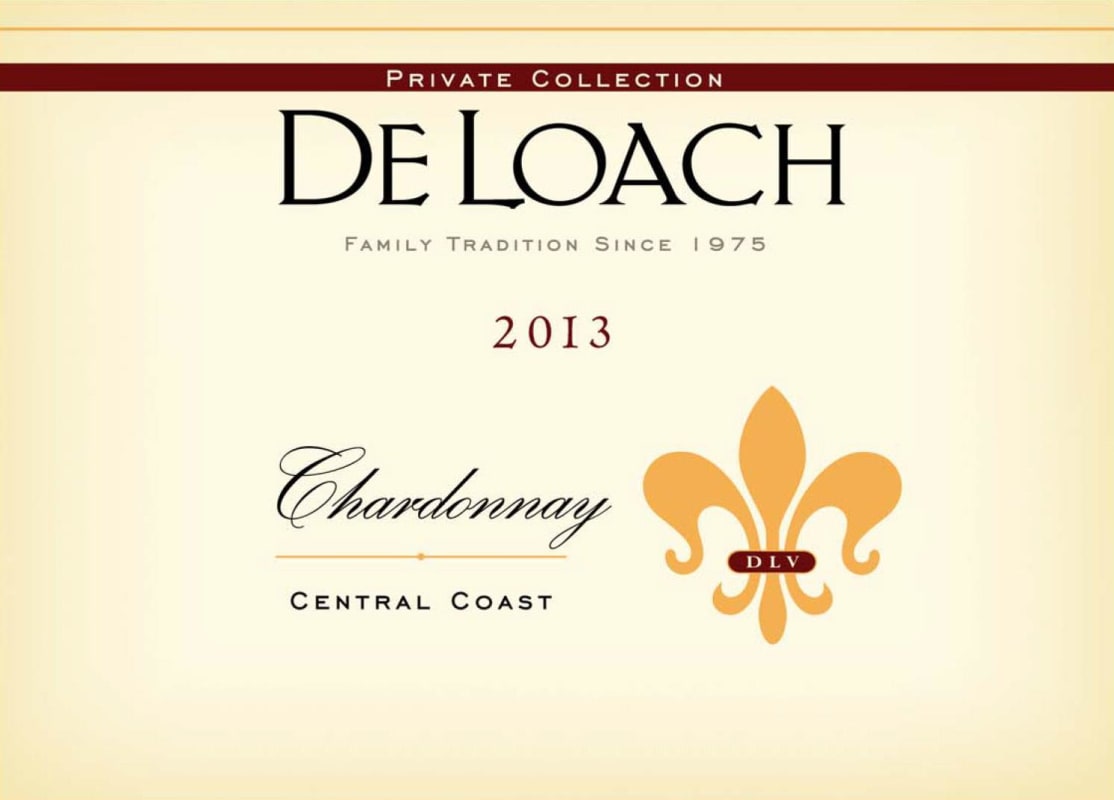DeLoach Private Collection Chardonnay 2012 Front Label