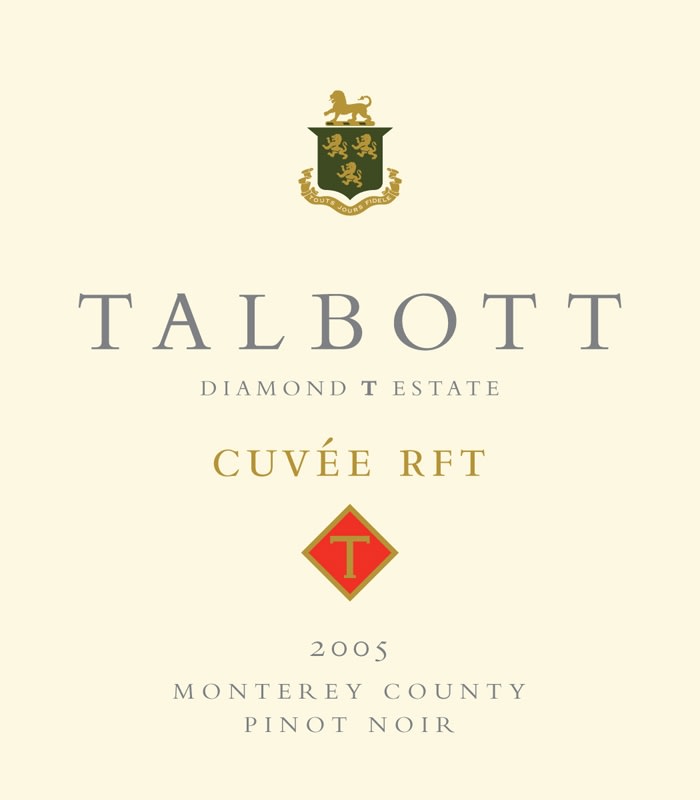 Talbott Diamond T Cuvee RFT Pinot Noir 2005 Front Label
